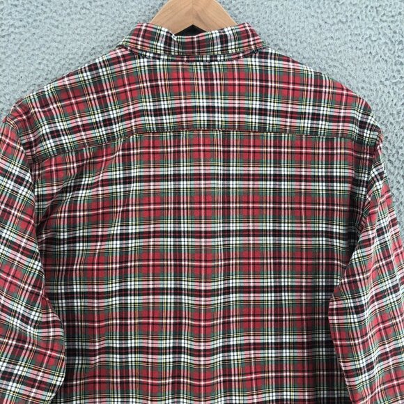 Ralph Lauren Denim & Supply Shirt Mens Extra Large Red Plaid Button Down Collar - Picture 4 of 9
